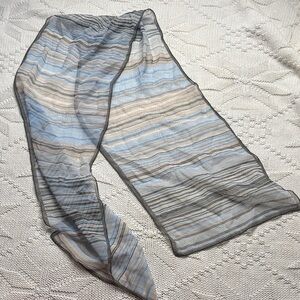 Striped Sheer Scarf